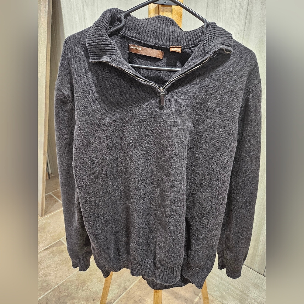 Perry Ellis long sleeve quarter zip